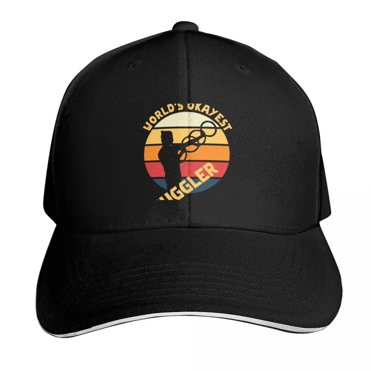 

World's Okayest Juggler Juggling Silhouette - Gift For Jugglers Baseball Cap Unique hats Luxury Woman Men's