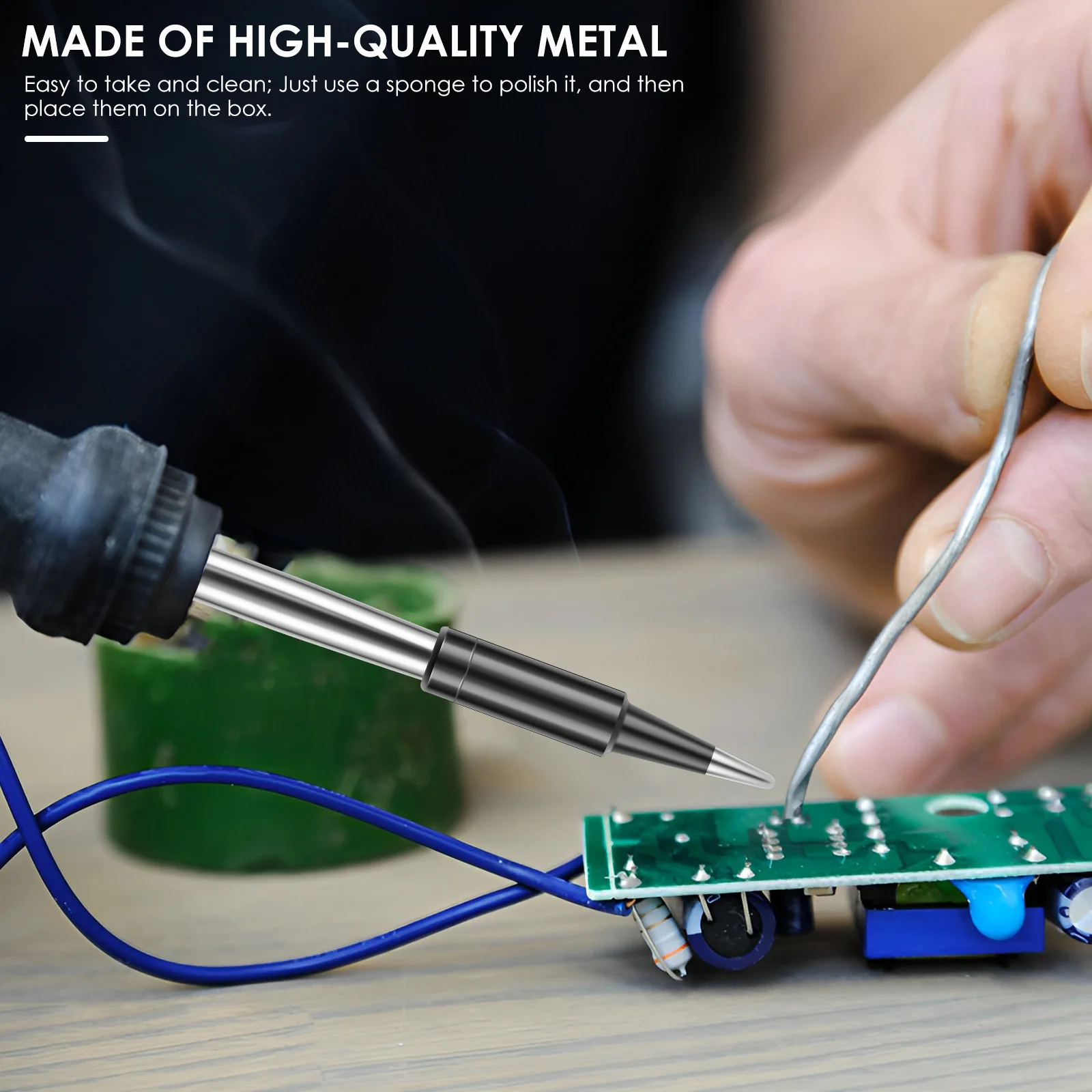 3Pcs Soldering Iron Tip Set Soldering Iron Replacement Tips Solder Head Electric Welding Equipment Tools for Soldering Jewelry
