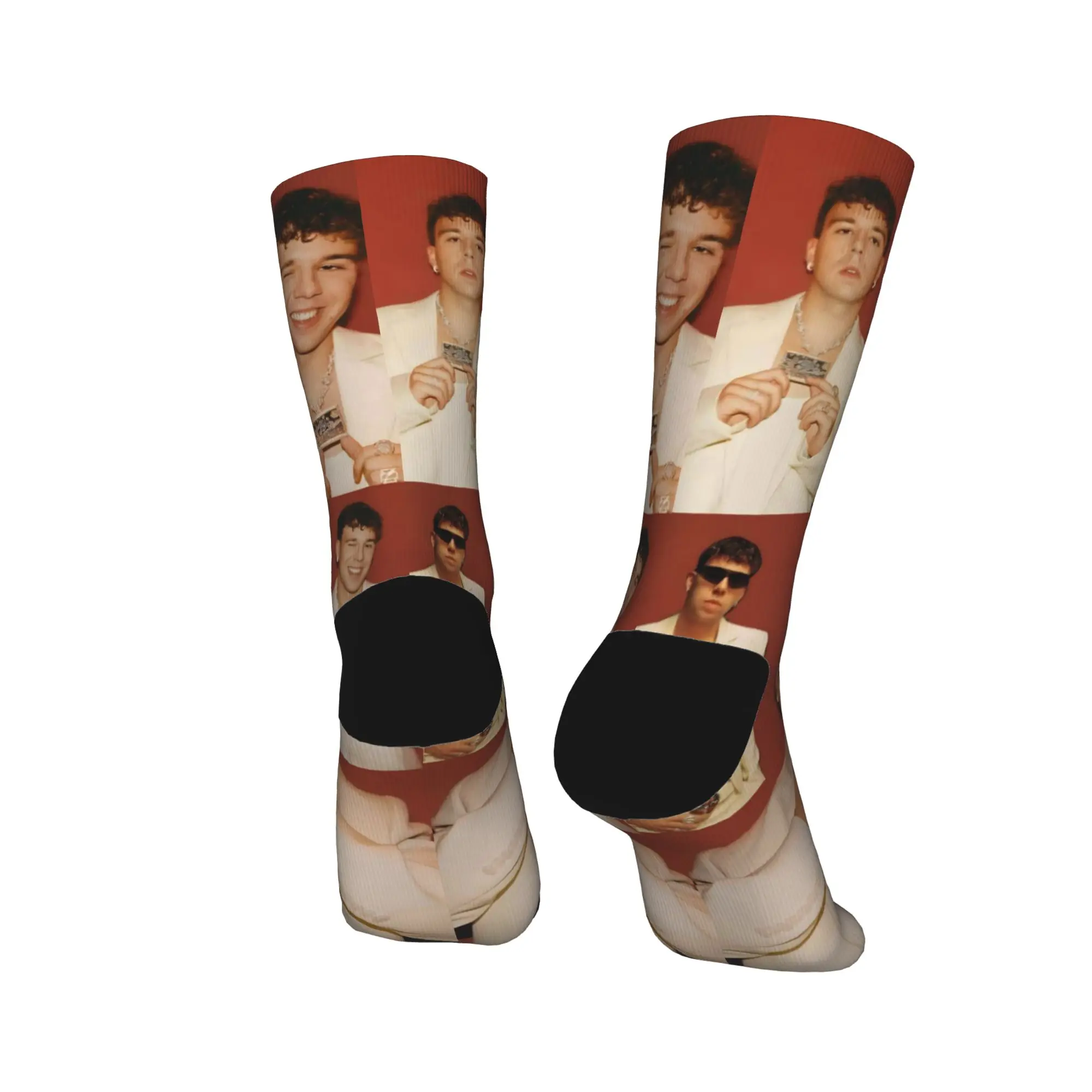 Men's Socks Rapper Quevedo  Stockings Winter Novelty Medium Soft Socks Graphic Outdoor Non Skid Socks