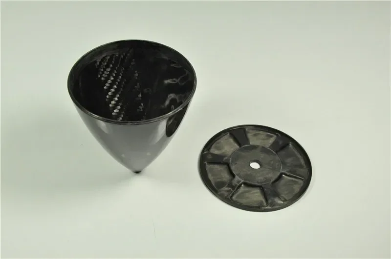 Spinner en fibre de carbone modèle RC, sans bouche avec plaque arrière, traitement 3K, multi-taille, 1 pièce
