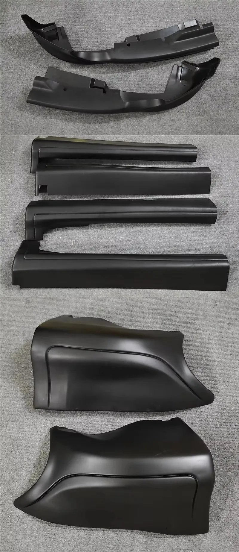 For Front Rear Bumper Lip Splitter Side Skirt Infiniti FX35 FX37 Surrounded By Cars Body Kit Black Accessories 2009-2016