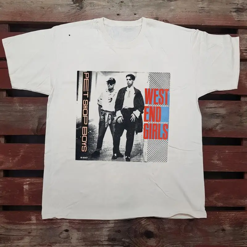 Футболка Pet Shop для мальчиков West End Girls 1985, полный размер S 5XL FH07