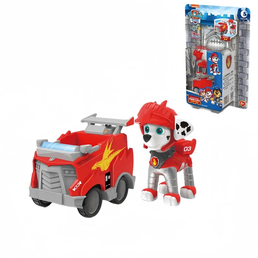 Original Paw Patro Figures Vehicle Car Ryder Tracker Everest Chase Rex Skye Rocky Marshall Zuma Action Figure regalo di compleanno giocattolo