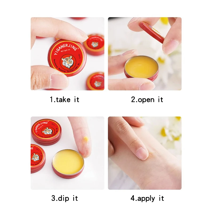 80/90/120Pc YIGANERJING Tiger Balm Cooling Oil 3g Relief Cream Itch Vomit Refreshing Cool Cream Body Massager Oil view 2