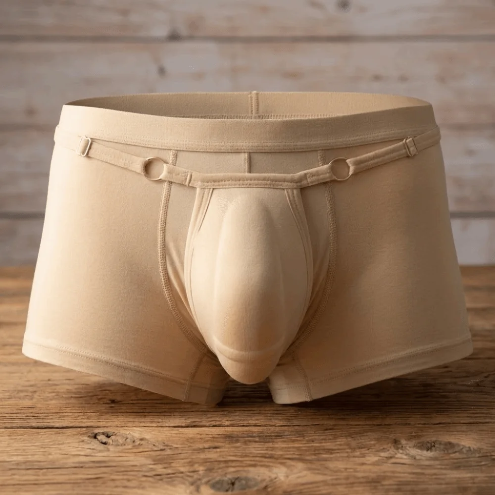 Soft Push Up Sponge Cup Pad Thongs Adjustable 3D Front Padded Briefs Comfortable Underpants Men Shapewear Cosplay
