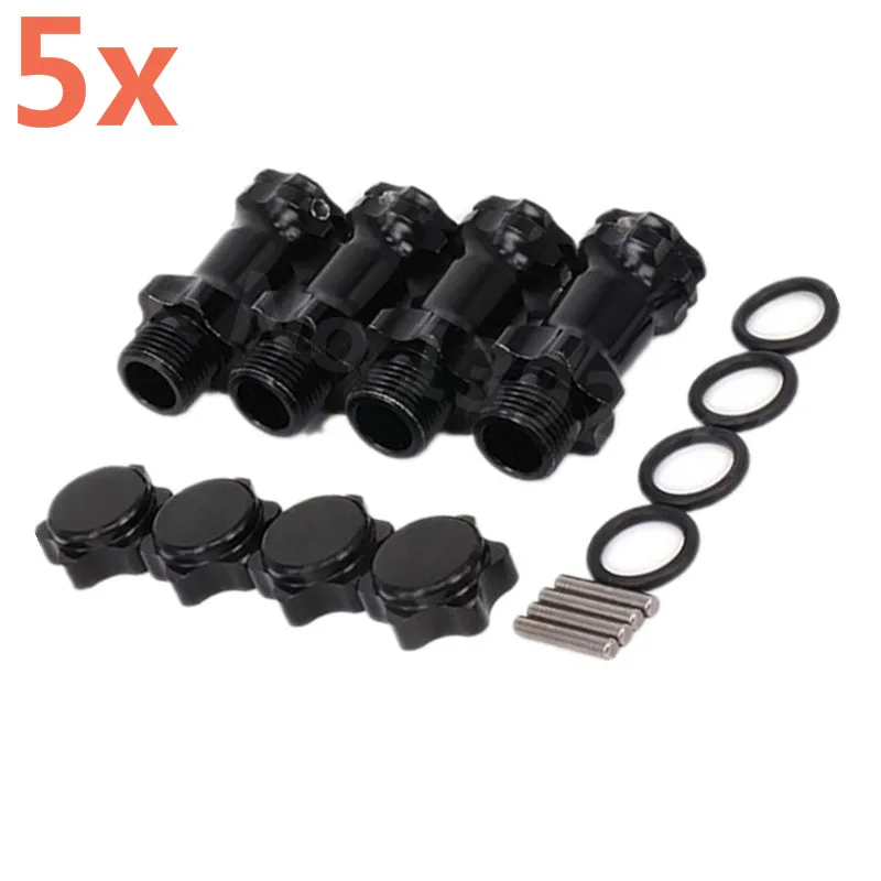 

5Sets 17mm Wheel Hex 30mm Longer Enhanced Mount Adapter Cover Drive Hubs HSP 89108 For RC 1/8 Model Car Parts