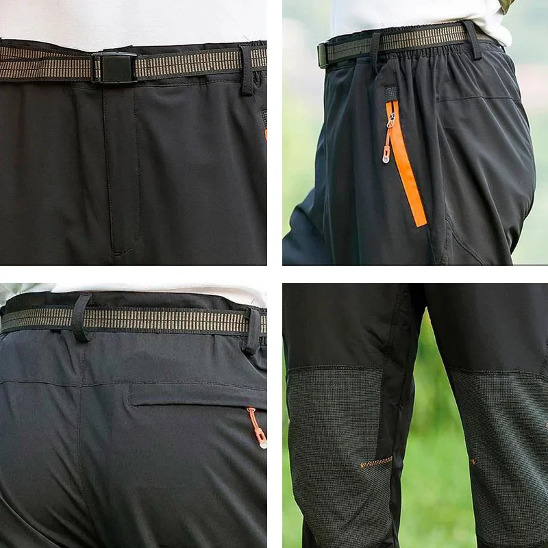 Imagem -04 - Nuoneko-calças Impermeáveis para Caminhadas de Nylon Stretch para Homens Calças Esportivas ao ar Livre Camping Viagem Trekking Primavera Verão Pn25