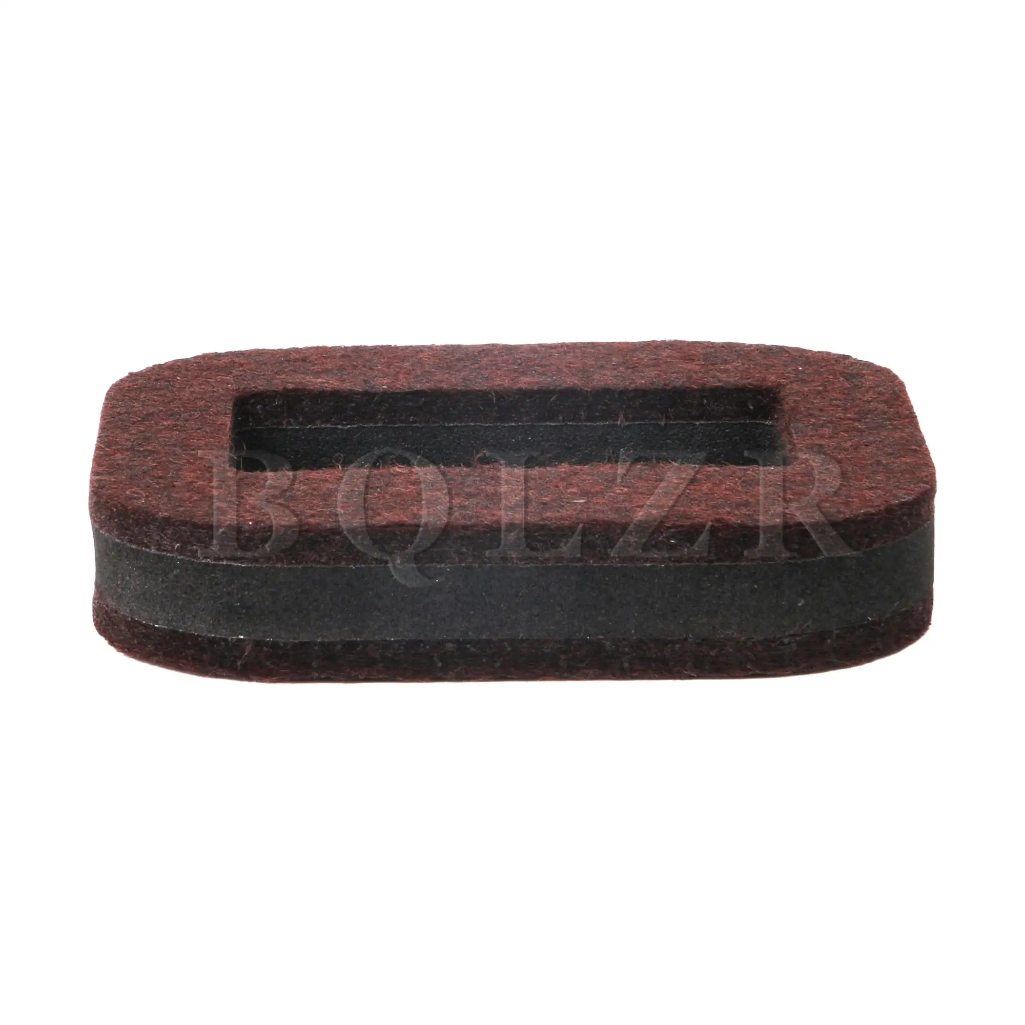 BQLZR 5x Felt Caster Cups tappi 80x70x15mm quadrato marrone per divano mobili