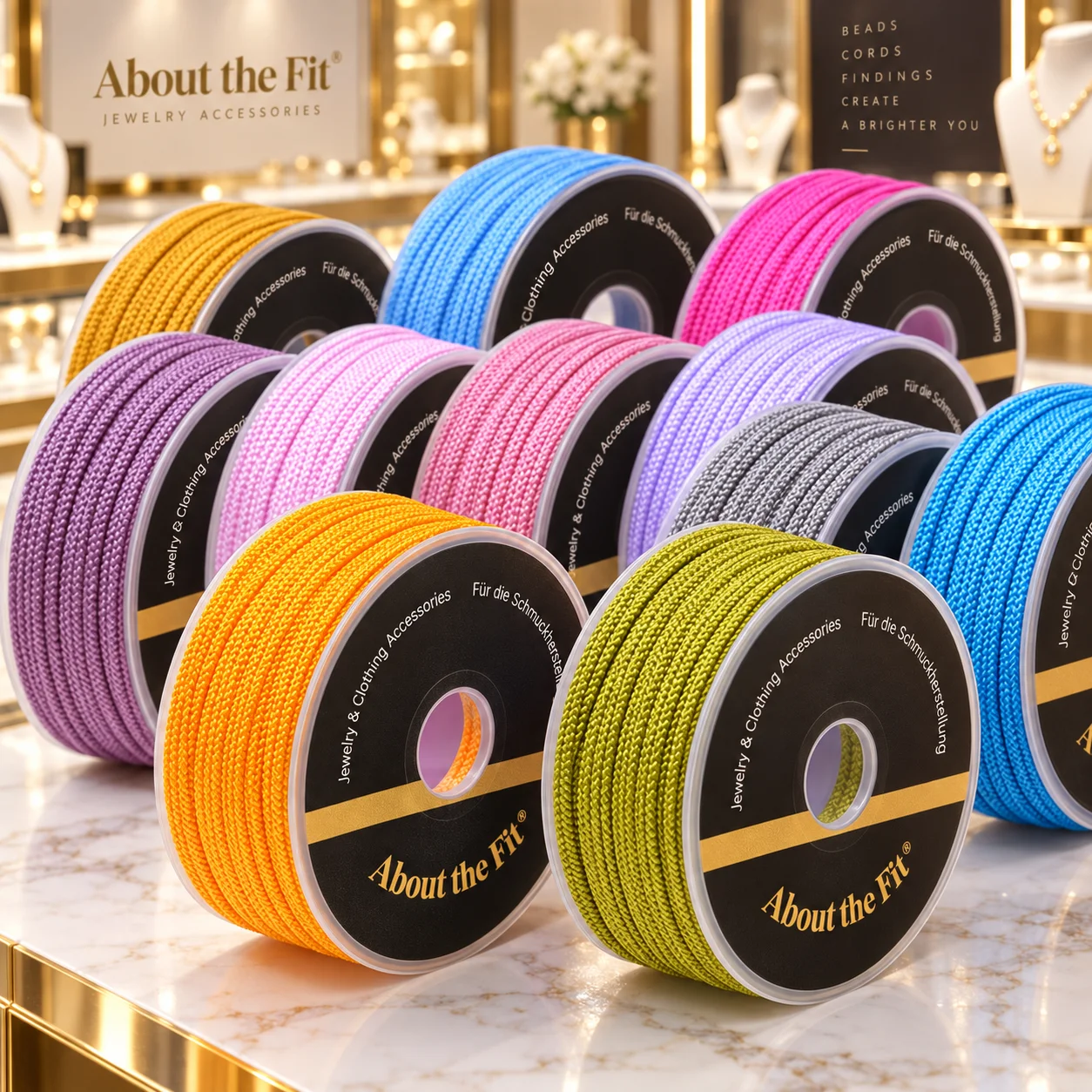 2mm Braided Nylon Cord for Jewelry Making Bracelet Necklace Macrame Knotting Beading String DIY Craft Outdoor Wear