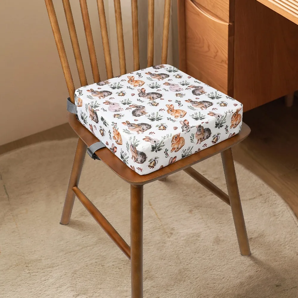 غطاء قابل للفصل لمقعد الأطفال مع وسادة مقاومة للانزلاق ومضادة للبقع، وسادة كرسي إسفنجية ناعمة وقابلة للتنفس