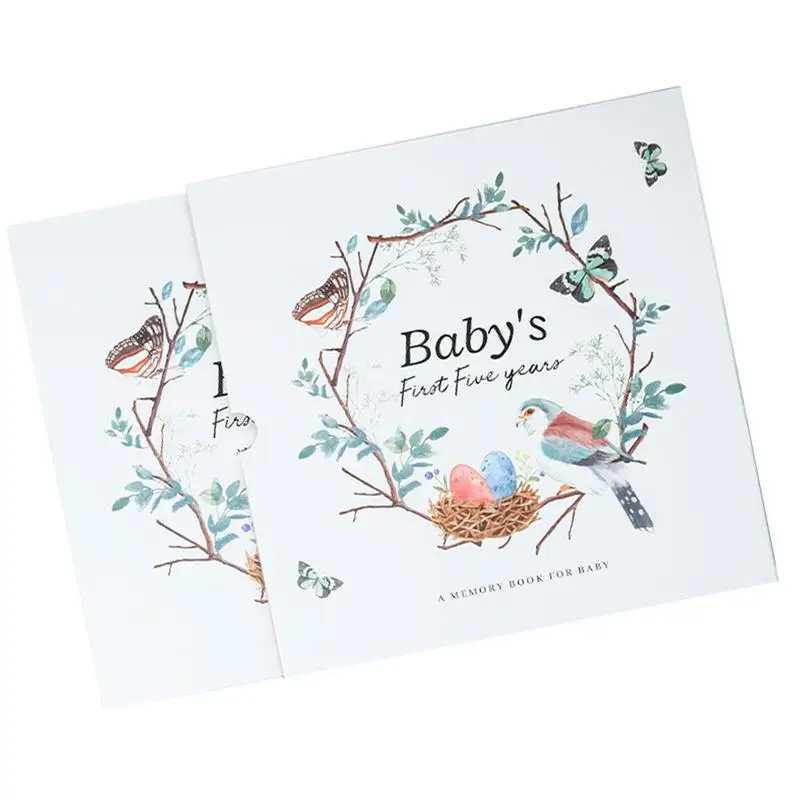 

Baby Keepsake Book Timeless Scrapbook Baby Journal First 5 Years Gender Neutral Photo Album Milestone Book Childhood Book Baby