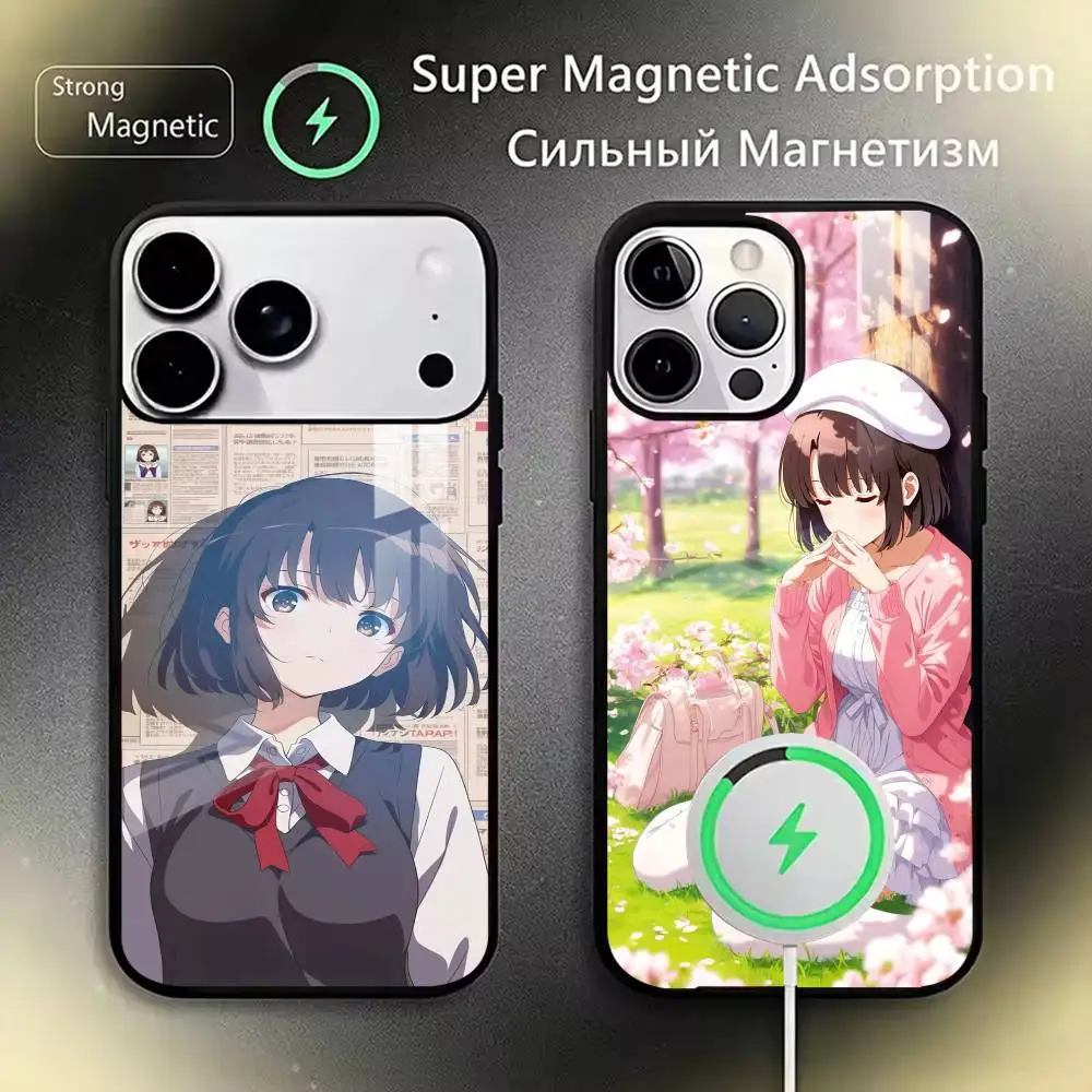 

Megumi Kato Phone Case Magnetic with Magsafe Wireless Charging For iPhone17,16,15,14,13,12,11 Plus,Pro
