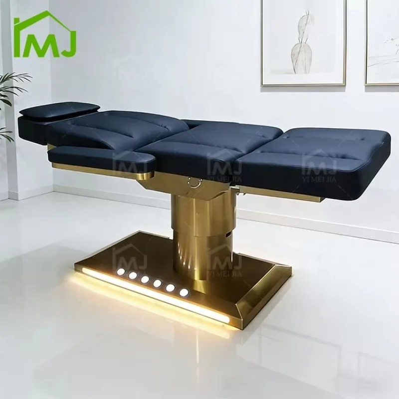 Modern Eyelash Facial Treatment Salon Electric Massage Beauty Bed With Motors