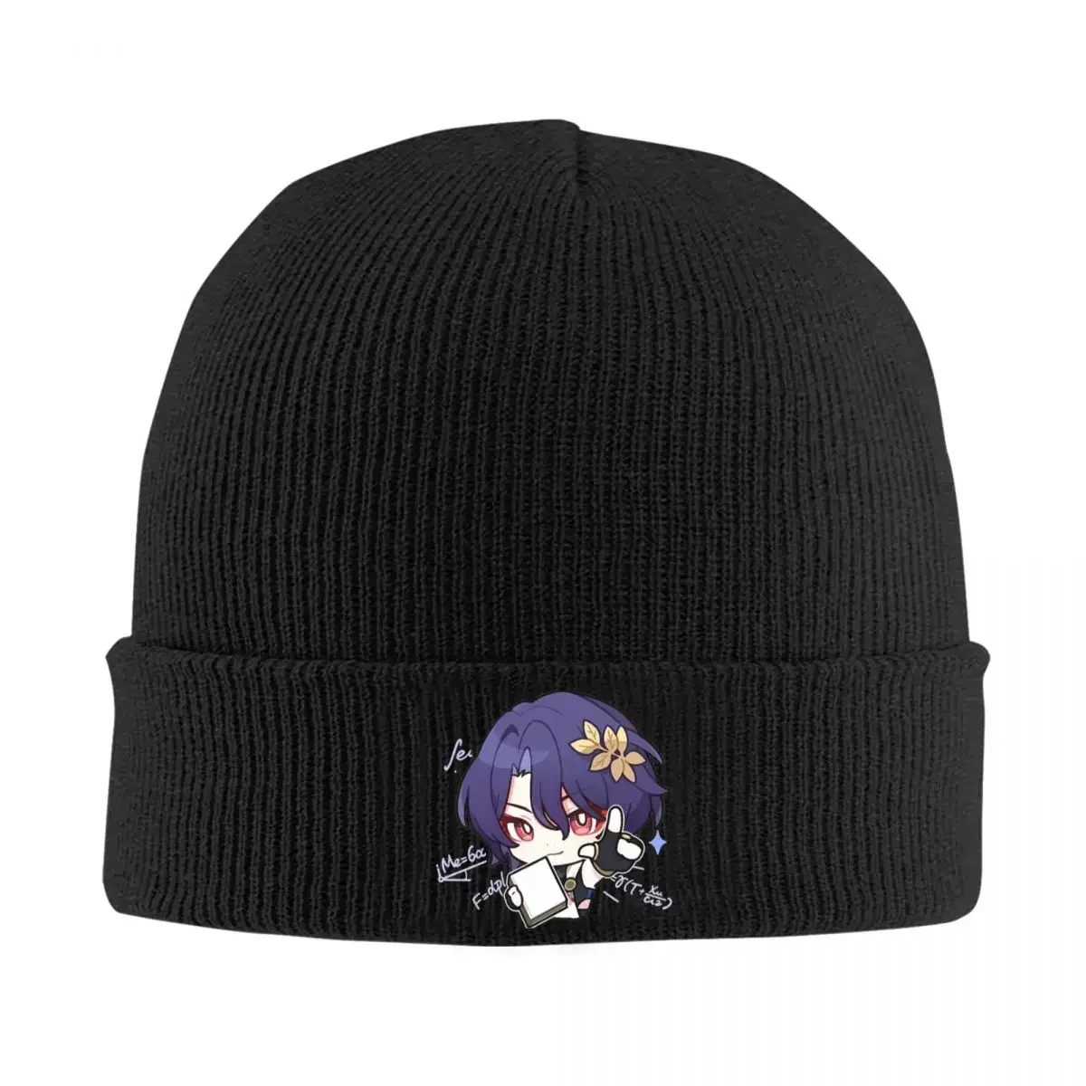 Dr. Ratio Honkai Star Rail Acheron Bonnet Hats Knitted Hat Men Women Y2K Cool Elastic Beanie Hats Autumn Winter Kpop Custom Cap