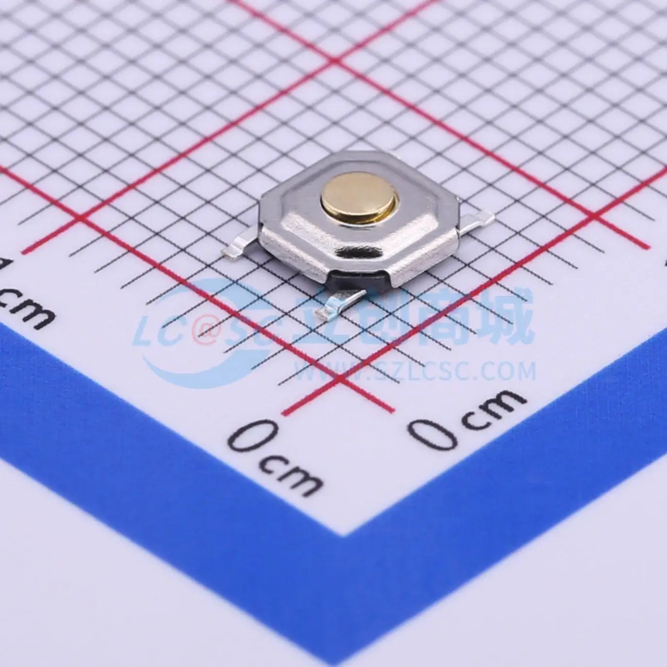 285 pièces TS-1087S-01526 SMD 5.2x5.2mm SPST 2.6N Interrupteur à bouton-poussoir tactile