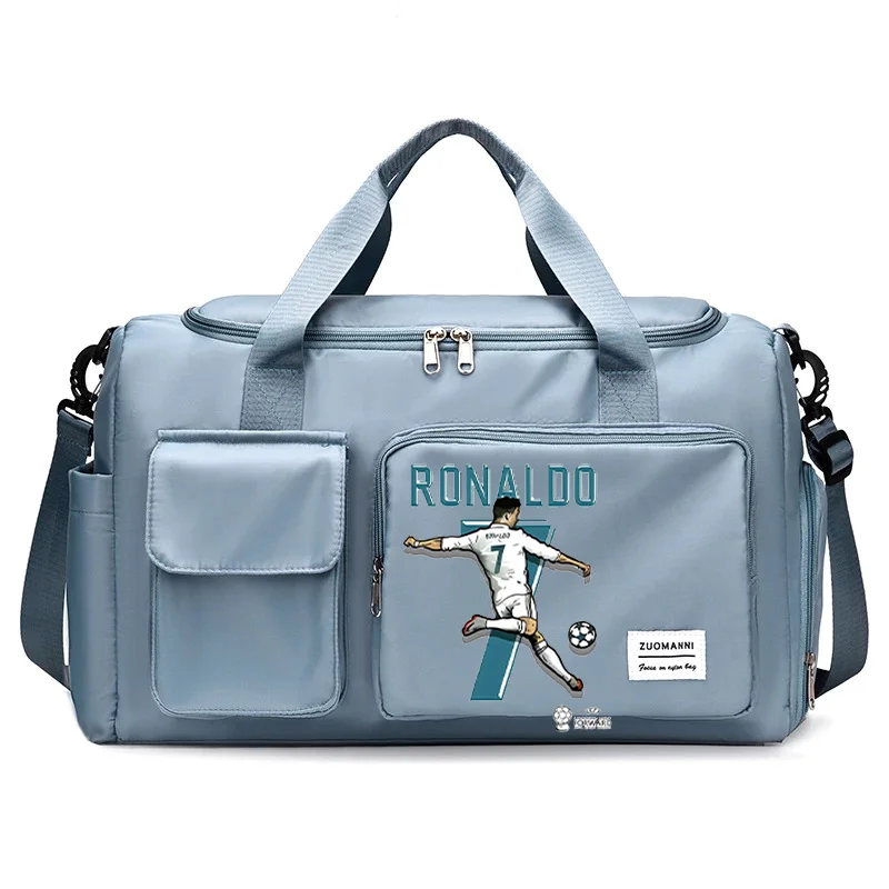 Cristiano Ronaldo printed travel bag size 7 large capacity crossbody bag waterproof and wear-resistant sports Gym handbag