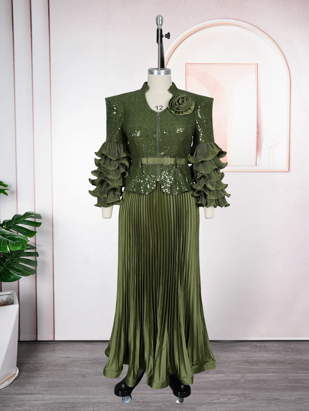 

2026 Spring Long Dresses For Women Party Evening Gown African Dashiki Diamond Pleated Maxi Robe Dubai Turkey Kaftan Clothing