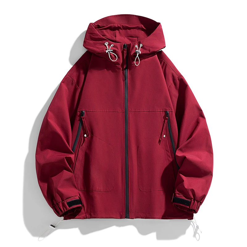 

Женская ветровка больших размеров, стильный плащ унисекс, свободный повседневный корейский модный плащ с капюшоном для школьников, осень