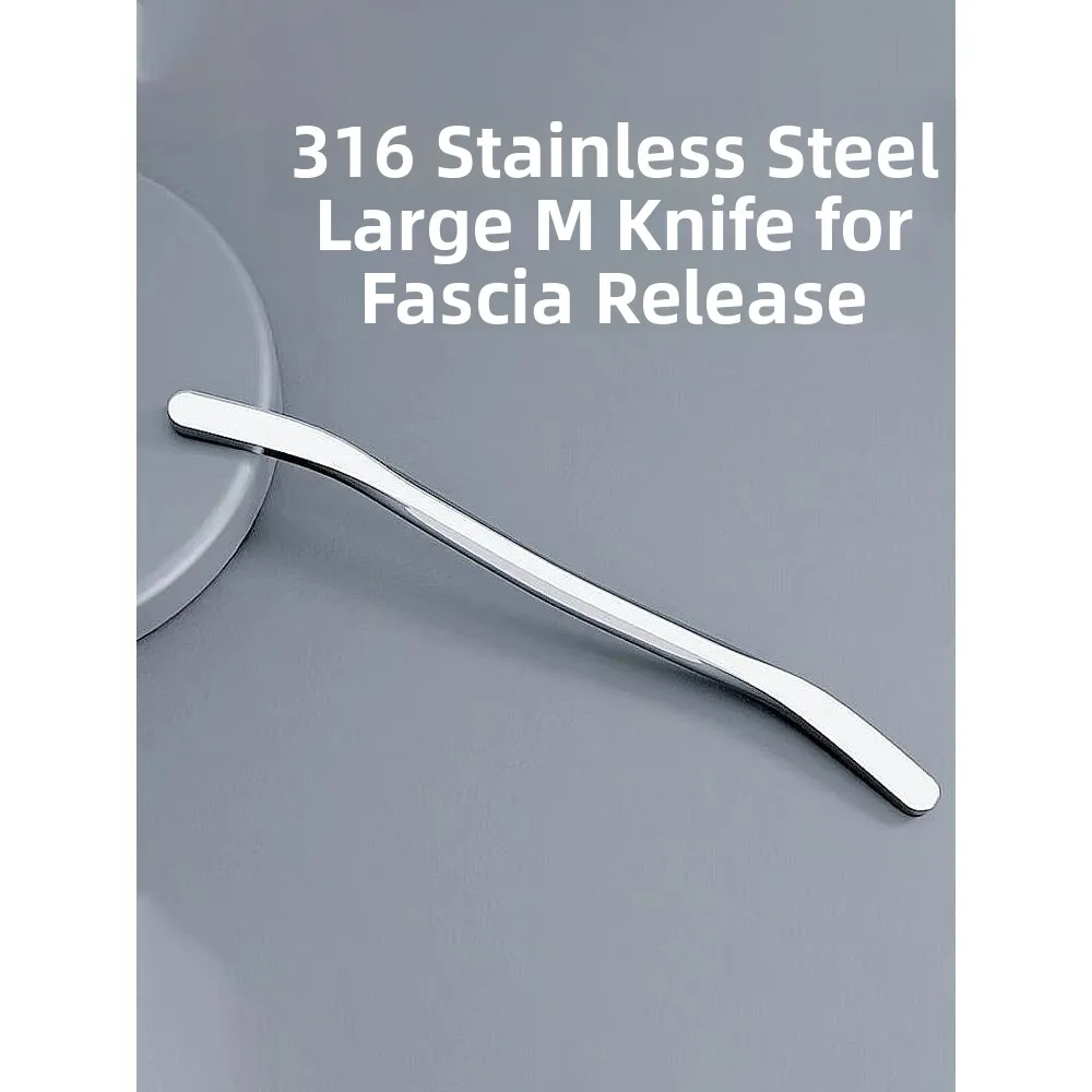 

Профессиональный инструмент для миофасциального расслабления из нержавеющей стали, большой нож Гуаша для расслабления мышц и шейных фасций, для ухода за собой