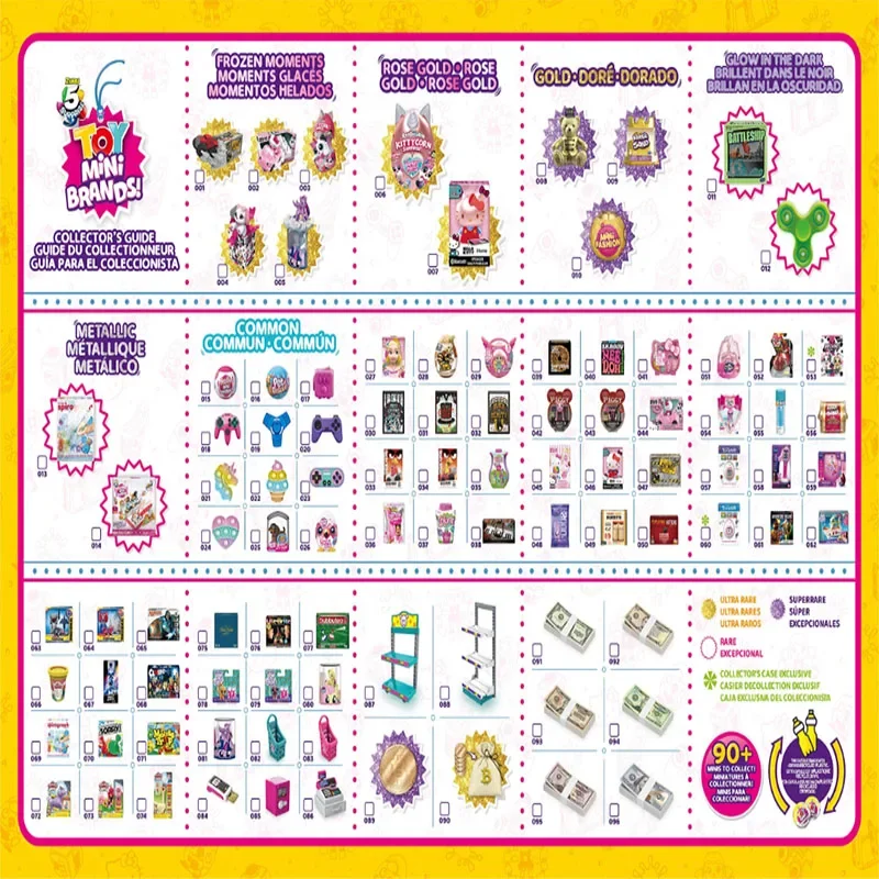 Zuru 5 مفاجأة لعبة الماركات الصغيرة سلسلة 3 كرات صفراء جديد غامض صندوق أعمى سلسلة 3 كيتي الكرة لعبة صغيرة أصلية صغيرة #4