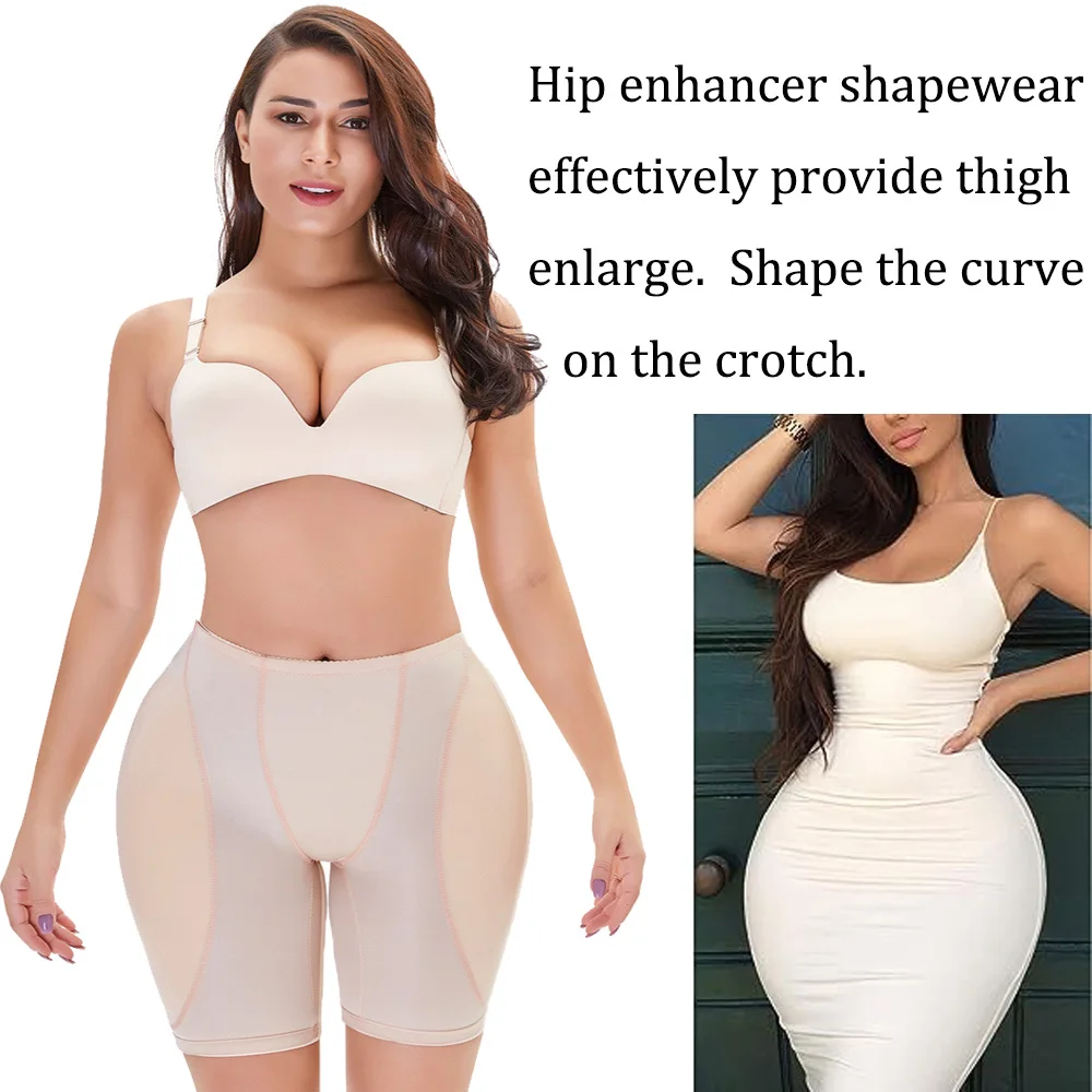 Hip Enhancer Shapewear Panties Low Waist Body Shaper Butt Pad Underwear Removable Booty Hip Pads