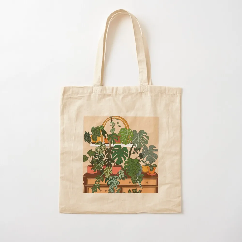 

House Plants Tote Bag Women's beach bags shopper bag woman shopping cart bags reusable grocery bags Canvas Tote Bag