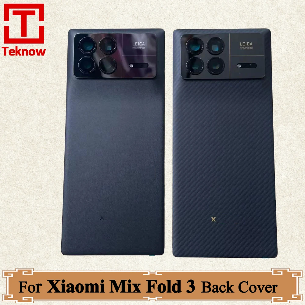 

AAA+ quality Battery Cover For Xiaomi Mix Fold 3 Back Cover Back Door Lid 2308CPXD0C Rear Housing Panel Case + Sticker Adhesive