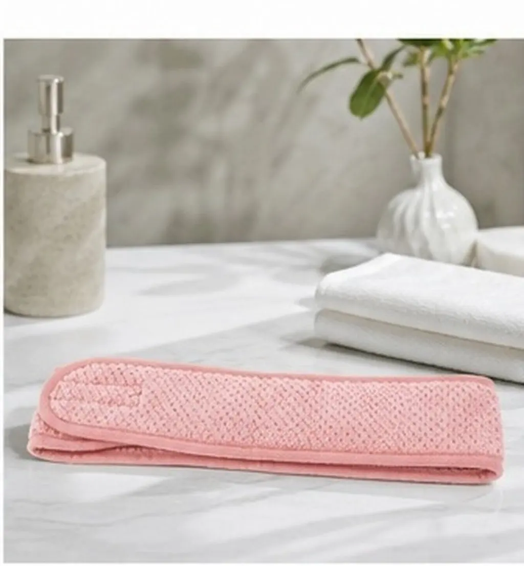2Pcs Makeup Headband Stretchable Polyester Nylon Face Washing Bath Shower Hairband Spa Head Wrap Adjustable Water Absorbent