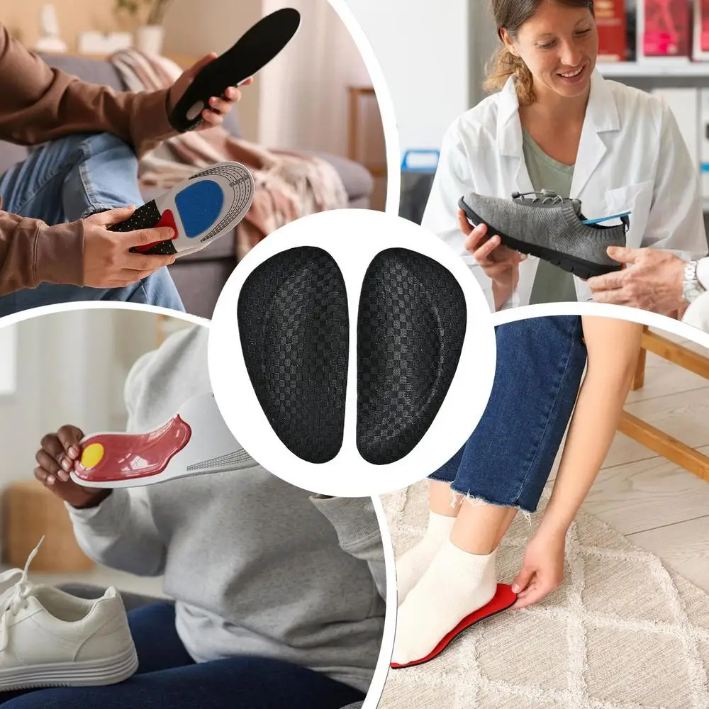 Orthopedic Insoles Half-Size Flat Feet Insoles Arch Support Cushion Plantar Inserts Soft And Comfortable Flat Foot Corrector