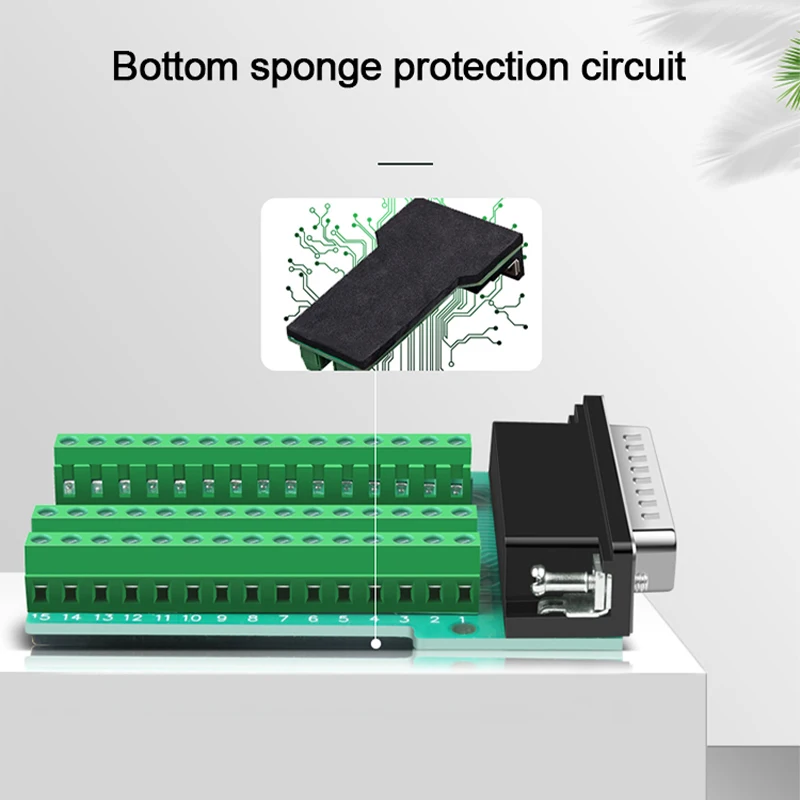 

HDB44 Solderless Connector Joint Industrial 3 Rows D-SUB 44Pin Male Female P Pin Hole Plug DB44 Breakout Terminal Board Adapter
