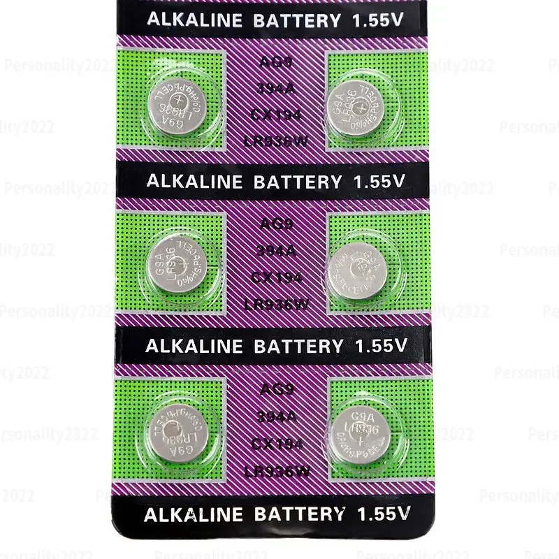 10-100PCS AG9 LR936 SR936SW 394A 394 SR936 194 L936F Button Cell Battery 1.55V for Calculator Toys Watch Coin Alkaline Batteries