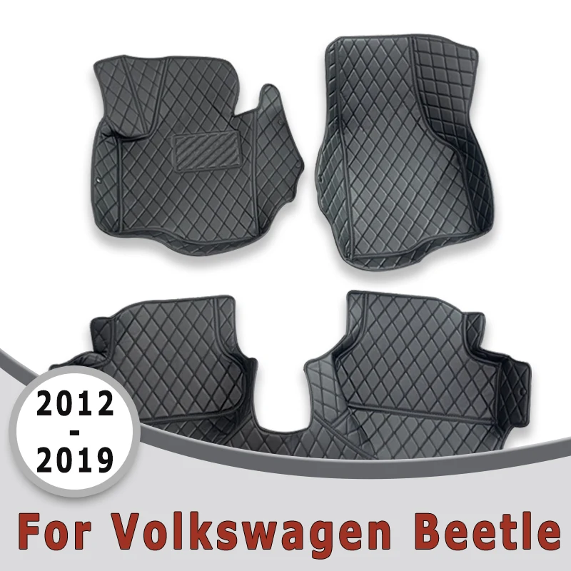 Car Floor Mats For Volkswagen VW Beetle 2019 2018 2017 2016 2015 2014 2013 2012 Carpets Interior Parts Accessories Products