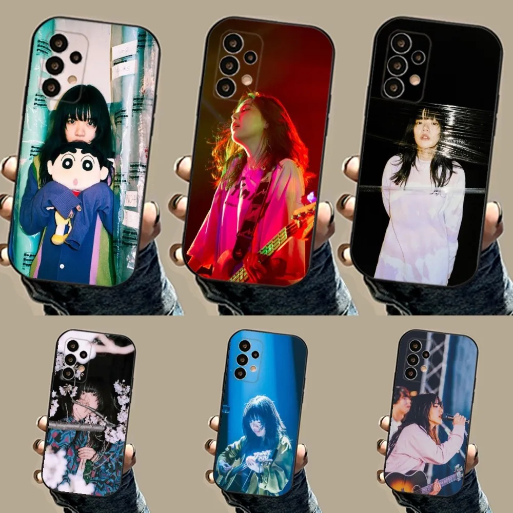 

Japanese Singer Aimyon Phone Case For Samsung S24,23,23,22,30,21,10,9,Note20 Ultra,Lite,Ultra,5G,Plus,FE,Black Soft Case