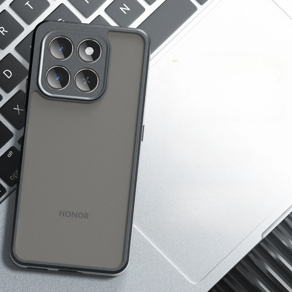 حافظة مدرعة مقاومة للصدمات لهاتف Honor 400 غطاء خلفي صلب من الأكريليك غير اللامع لهاتف Honor400 Smart X7d 4G وسائد هوائية بلوري PC + مصد من البولي يوريثان