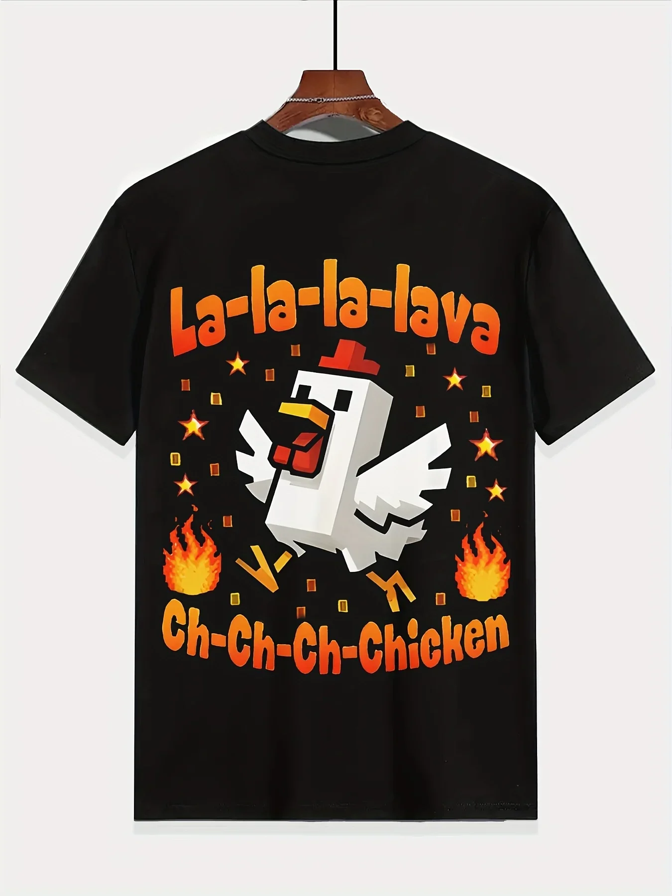 Summer La-La-La Lava Chicken Jockey Funny T Shirt High Quality Fashion Tee boy Casual Short Sleeve Top