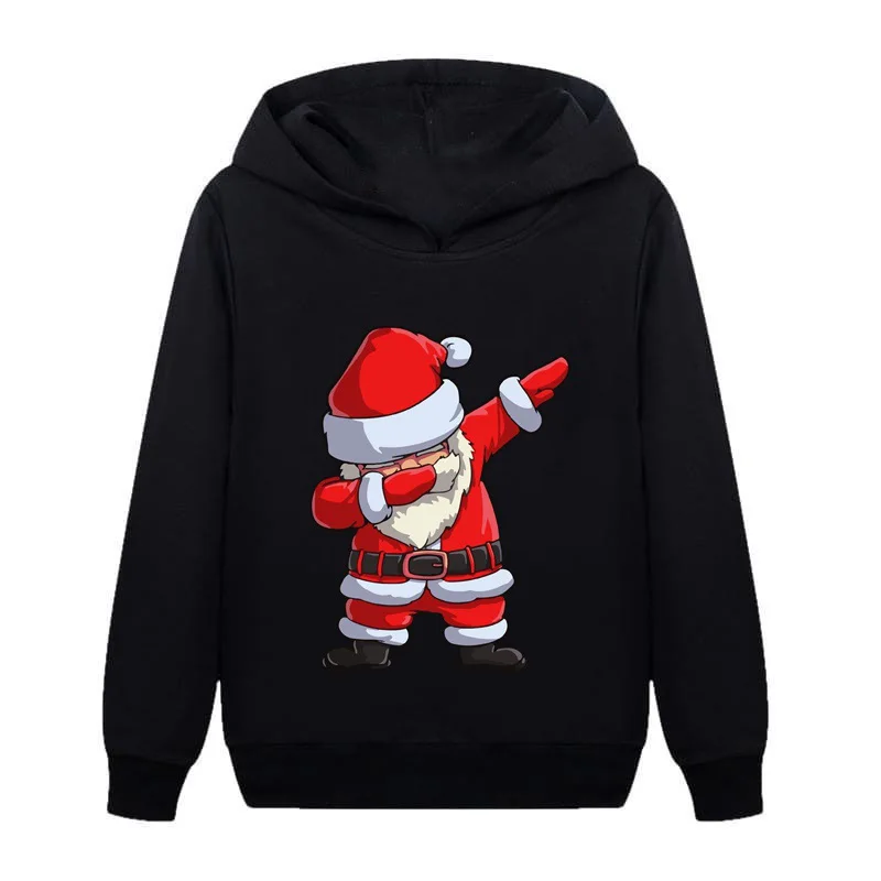 Christmas Hoodies Santa Claus Printed Men Woman Oversized Y2k Hoodie Streetwear Sweatshirts Harajuku Pullovers Unisex Clothing