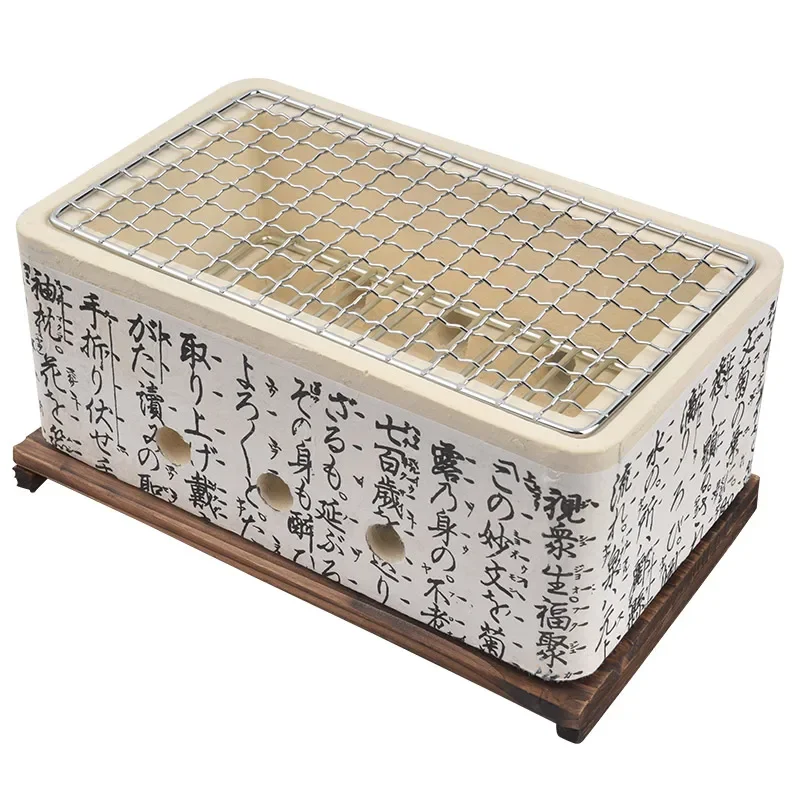 

Home Japanese Style yakitori grill Tabletop Ceramic BBQ Grill Japan Clay Hibachi Barbecue grill as Mothers day Gifts Kitchen