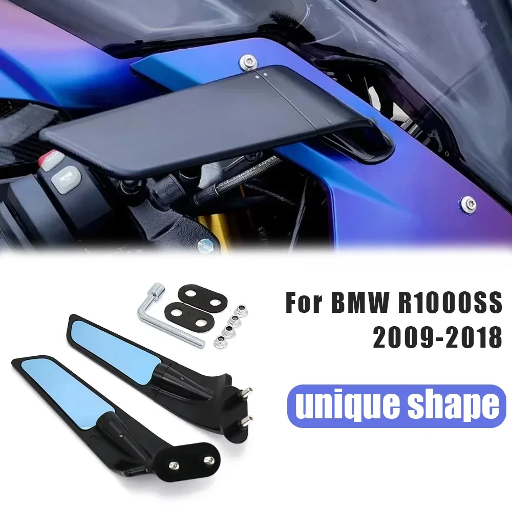 

Fixed Wing Adjust Side Mirror Rearview Mirrors for BMW S1000RR 2009-2018 Foldable Mirror Motorcycle Mirror Accessories