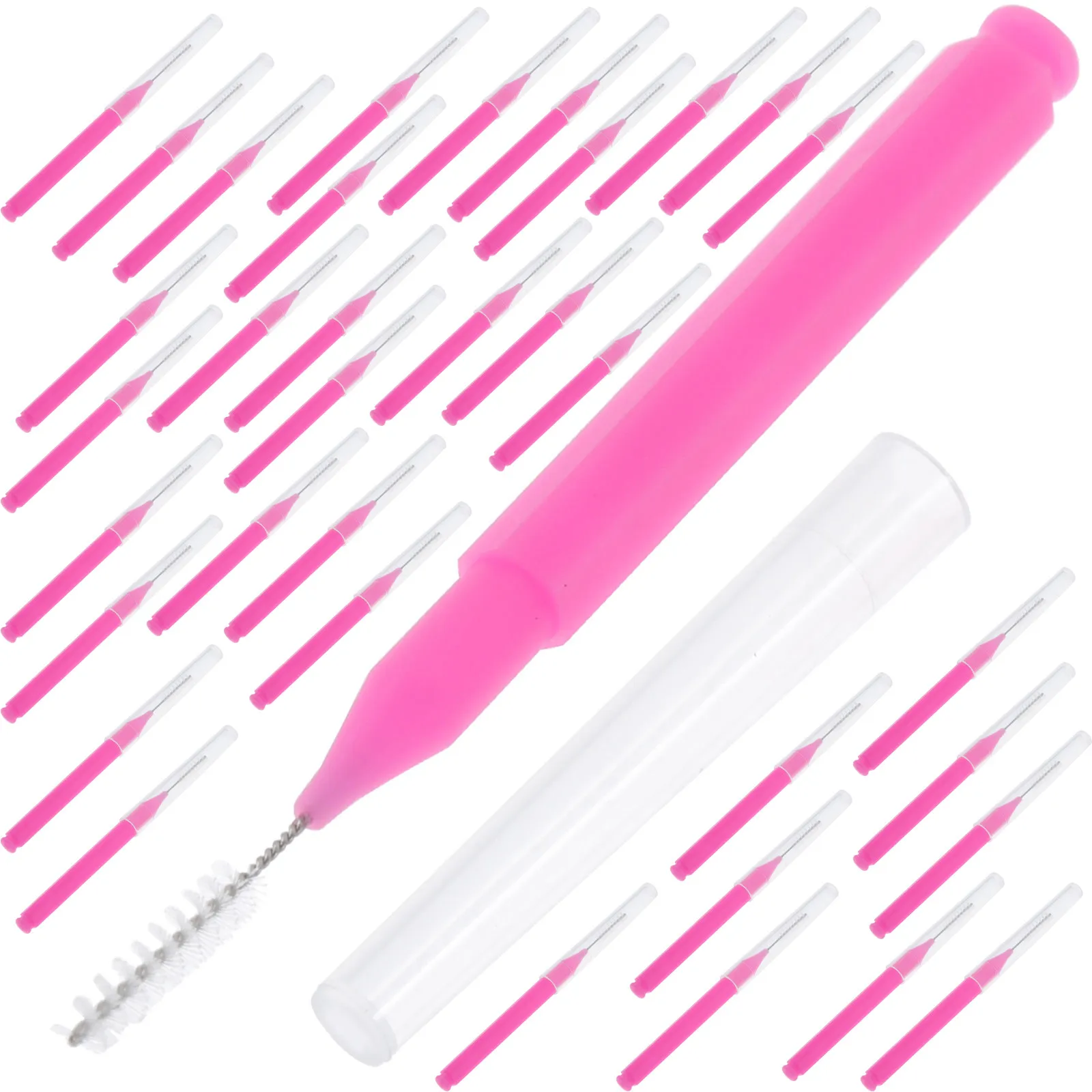 

100pcs Eyebrow Brush Plastic Eyelash Applicator Lamination Tool Reusable Makeup Wand For Mascara Brow Comb Eye Lash Extension