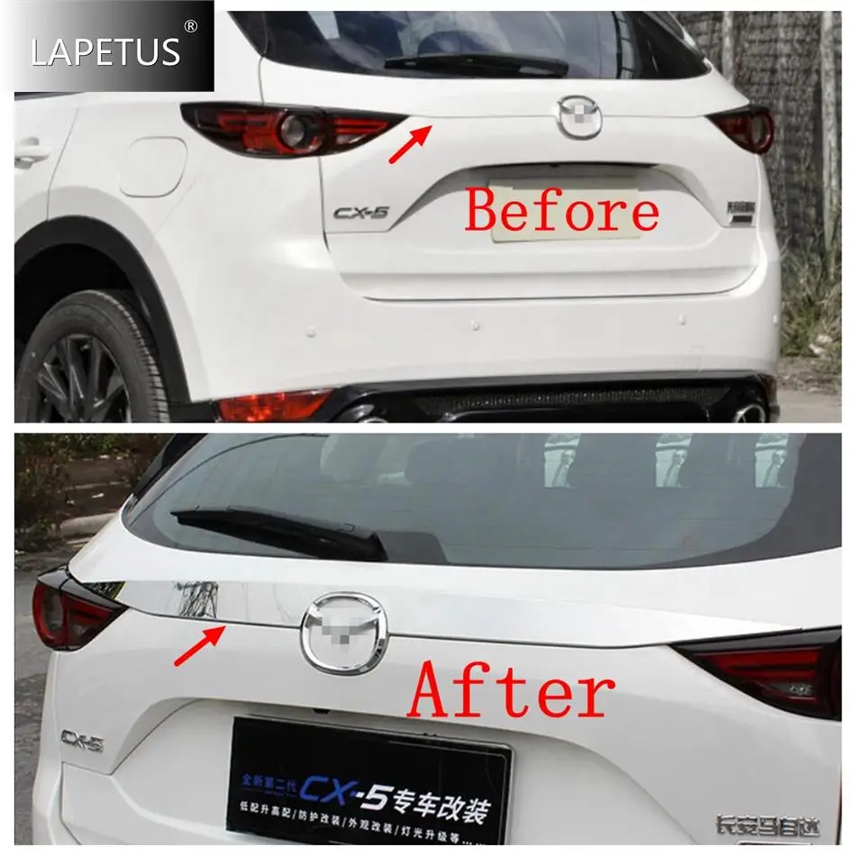 

Accessories Rear Tail Door Strip Tailgate Trunk Trim Cover Exterior Parts Stainless Steel Decor For Mazda CX-5 CX5 2017 - 2023