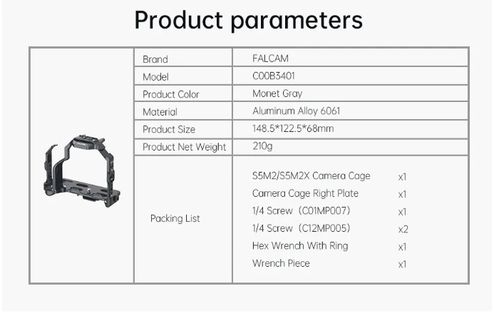 Falcam F22&F38&F50 …