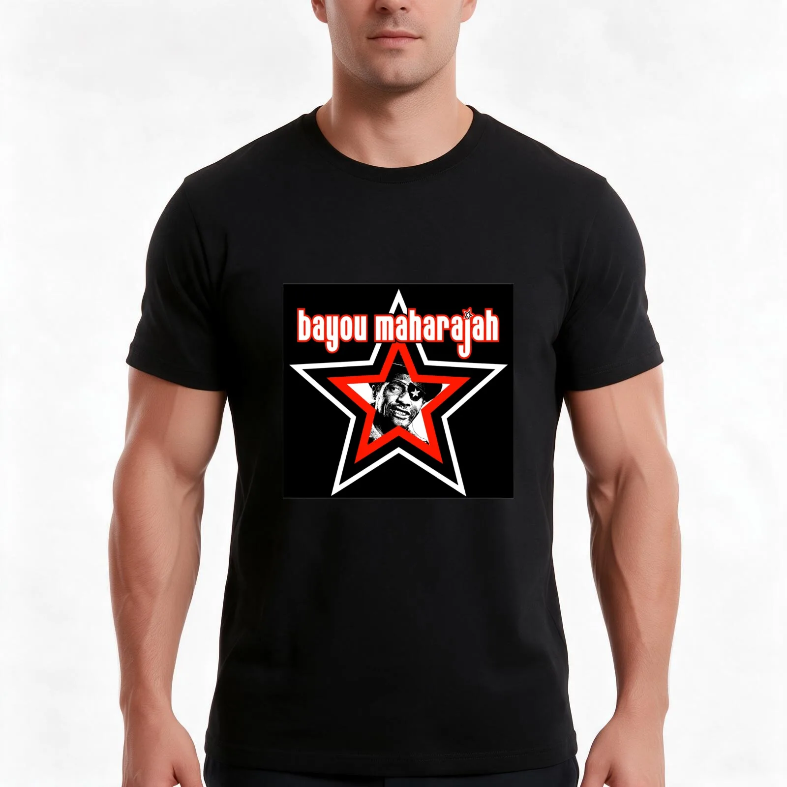 Booker - Star - Bayou Maharajah T-Shirt Summer Casual Cotton Tee Oversized Streetwear Tops Vintage Graphic Print 100% Cotton