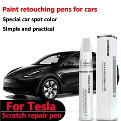 Suitable for Tesla paint retouching pen Pearl white deep sea Blue Tesla wheel repair special retouching pen set