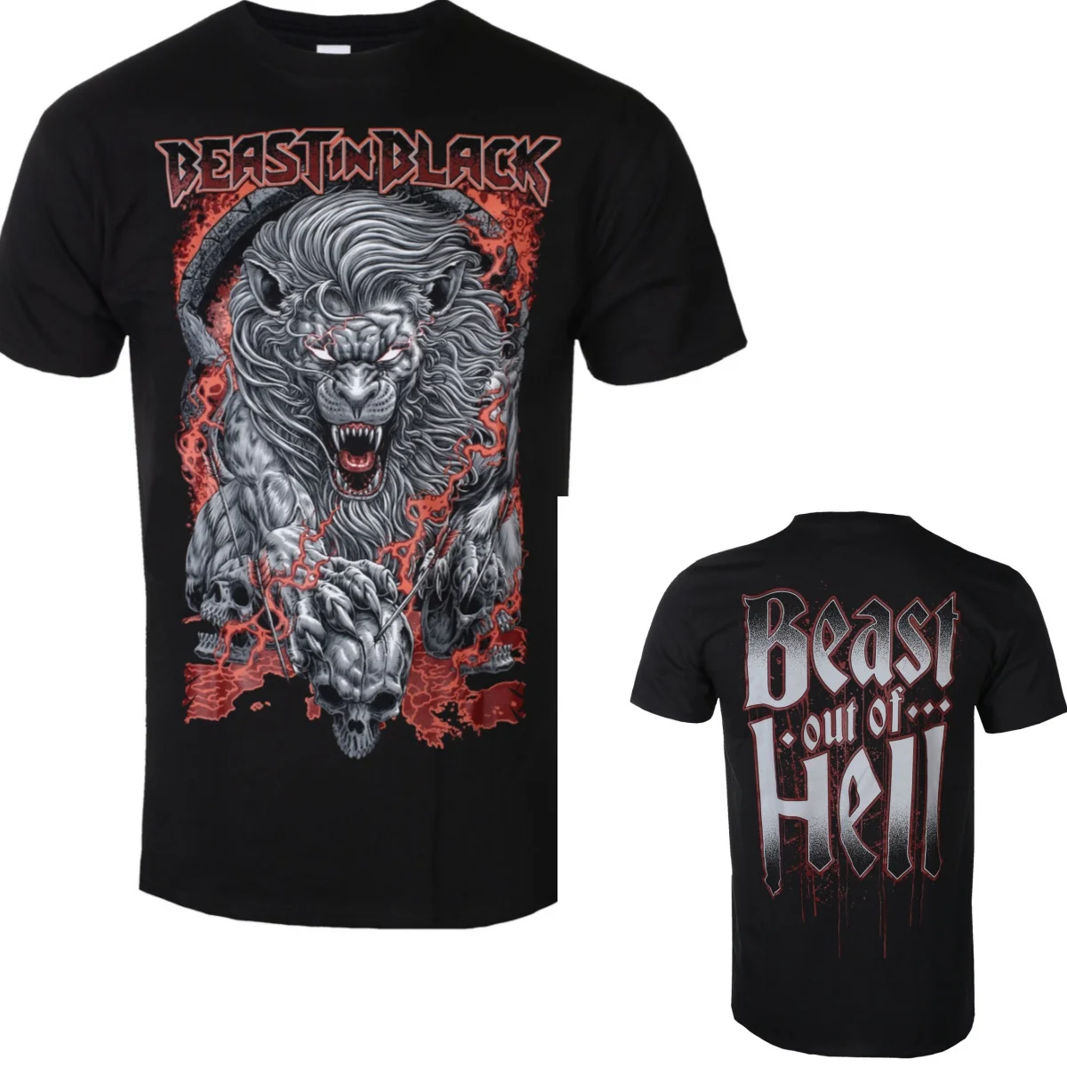 New Beast in Black Graphic Cotton Band T-shirt Unisex Summer Short Sleeve Fashion Brand Tee Luxury Casual Vintage Tees