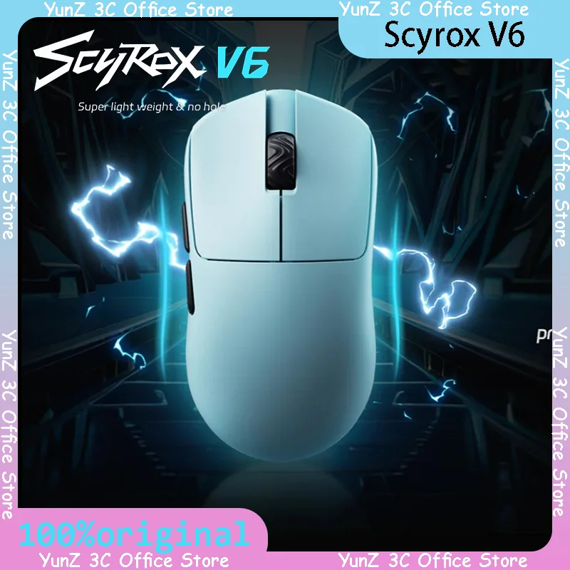 Scyrox V6 Gaming Wireless Mouse Custom Pixart 3950 With 8k 40g Mouse Accessories Electronic Sports Gaming Computer Accessories