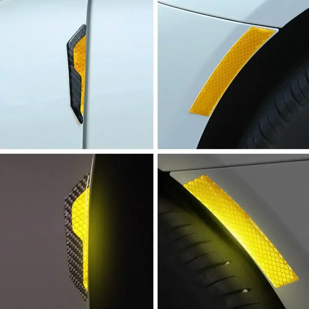 4pcs Self-adhesive Scratch Protective Stickers Car Door Handle Bowl Cars Sticker Anti-collision Protection Strip car accessories