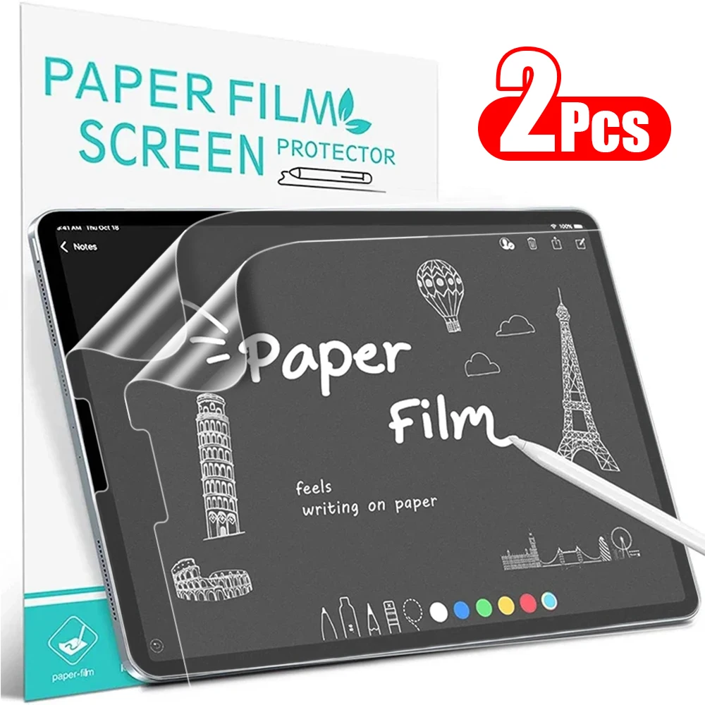 Like Paper Film Screen Protector 10th Generation For Ipad Pro 13 12.9 11 2024 M4 M2 Air 5 4 9th 8th 7th Mini 6 Matte Film Writer