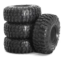 4pcs 1.9 Inch 106mm Rock Crawler Tire Wheel With Solid Beadlock Wheel Rim For 1/10 Axial Traxxas Rc4wd D90 D110 Tf2 Rc Car