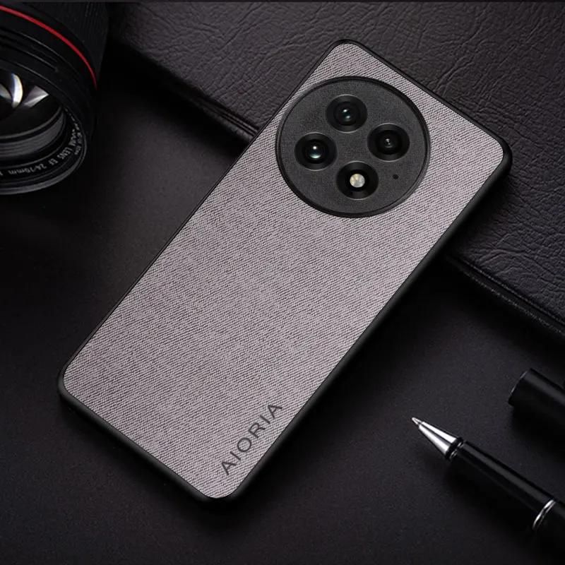 Fashion Case For Oneplus 13 13r coque lightweight durable textile leather cover for oneplus 13r case funda