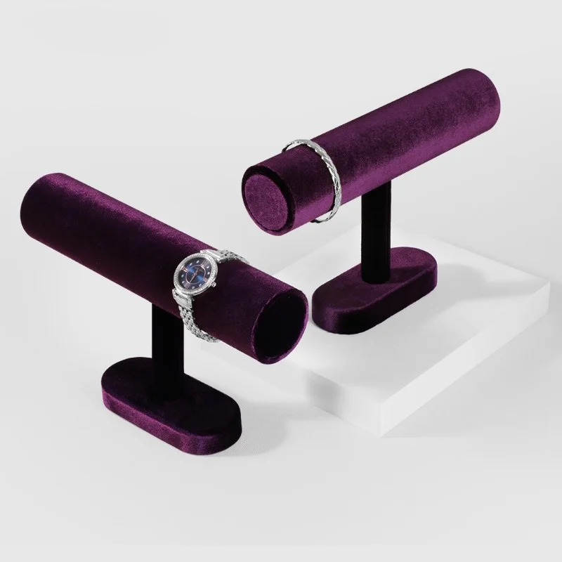 Premium Velvet Jewelry Display Props Watch Bracelet And Bangle Store Display Racks